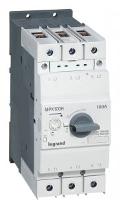 417375 Автоматический выключатель для защиты электродвигателей MPX³ 100H термомагнитный расцепитель 100 кА 50 А 3П