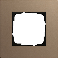 0211221 Рамка одноместная Gira Esprit Linoleum-Multiplex, светло-коричневый