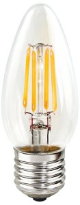 LED Filament Lamp С35 Лампа филаментная 5Вт свеча 3000К АС220-240В E27