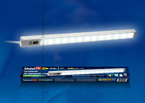 ULM-F03-8W/NW/MS IP40 SILVER Светильник  свет. с датчиком  движ. 8Вт, свет белый, IP40, Серебро