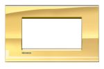 LNA4804OA LivingLight Рамка прямоугольная, 4 модуля, цвет Золото