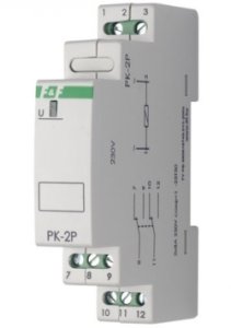 PK-2P-12 Промежуточное реле 12V DC, 2x8A AC1, (1 мод) F&F