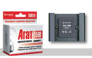 АГАТ-К-1500 диммер (светорегулятор) кнопочный