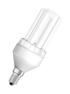 220В Е14 7 Вт  Лампа люминесцентная 840  OSRAM